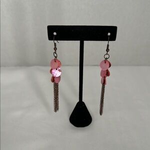 Pink Dangle Earrings